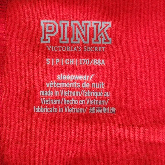 PINK Victoria's Secret One Piece Plaid Christmas Sleeper Pajama - Picture 12 of 13